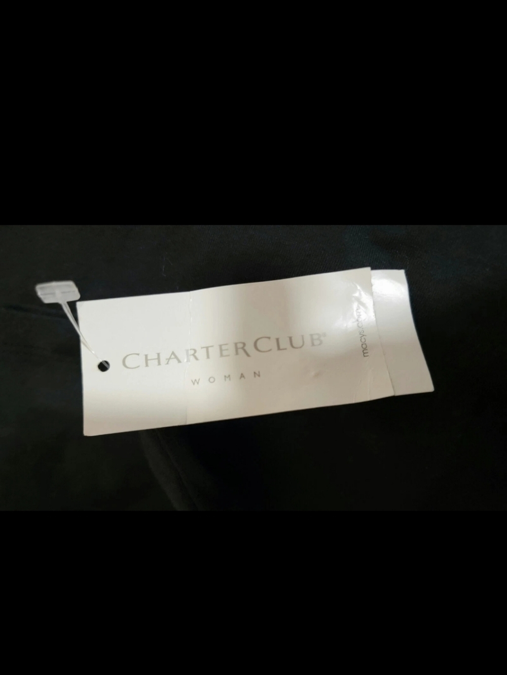 Charter Club Stud Embellished Black Long Sleeve Shirt Size 1X - Picture 5 of 7
